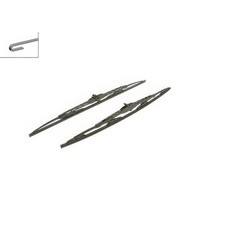 2 x Twin Wiper Blades Pair Front 550mm 530mm 22" 21" Fits Porsche 911 3.6 Turbo