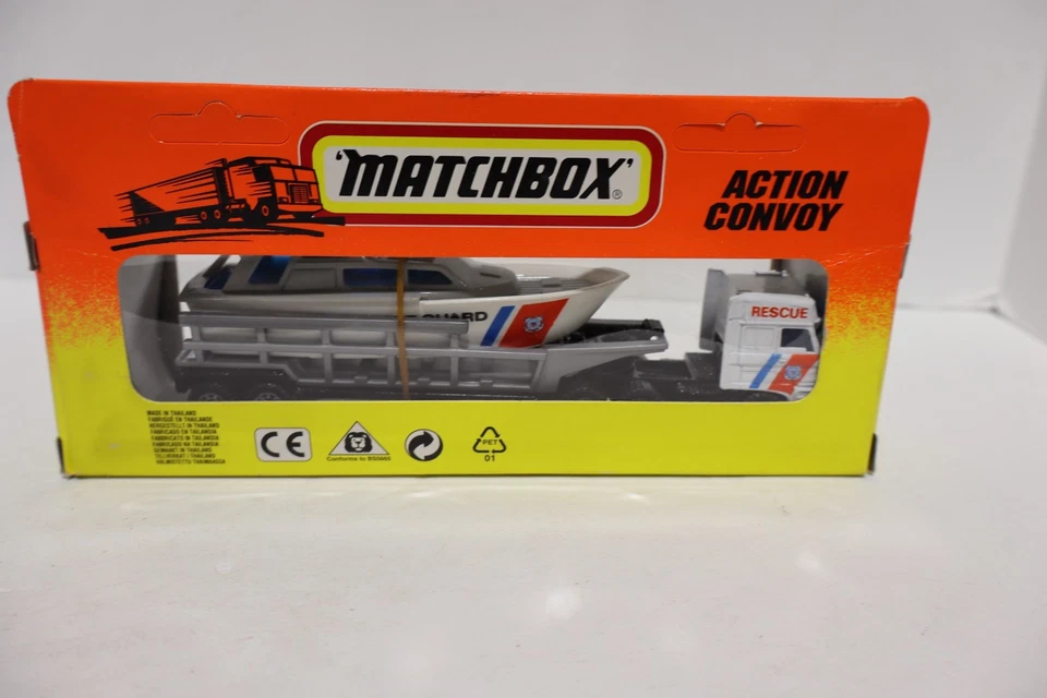 Matchbox Convoy - CY22 - DAF 3300 Space Cab, Boat Trailer, Boat - Coast Guard - Image 3 of 3