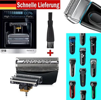 LC-PARTS Scherkopf für Original Braun 51B WaterFlex Scherkopf + Folienschereinheit 8000 S