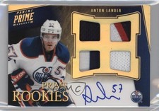 2011-12 Panini Prime Rookie Patch Auto Gold 4/25 Anton Lander #123 Patch 2d8