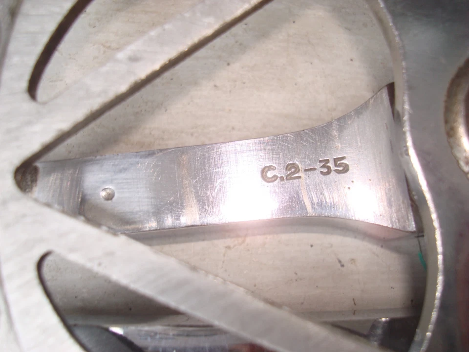 Guarnitura Bianchi 1935, biciclette epoca, corsivo - Immagine 4 di 4