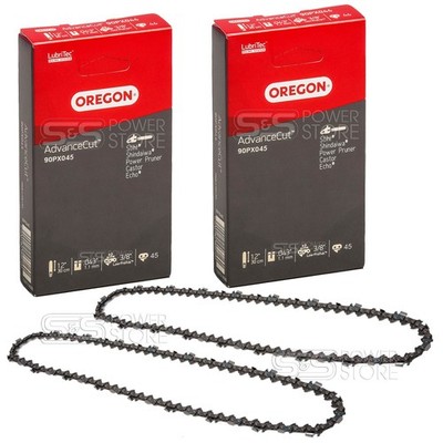 2 x Oregon 90PX045E Sägekette Micro-Lite PICCO Ersatzkette 3/8'' 1,1mm 45TG 30cm
