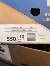 Blundstone 550 Leather  Elastic Sided Boots Lined. Walnut Size 10 See Pictures