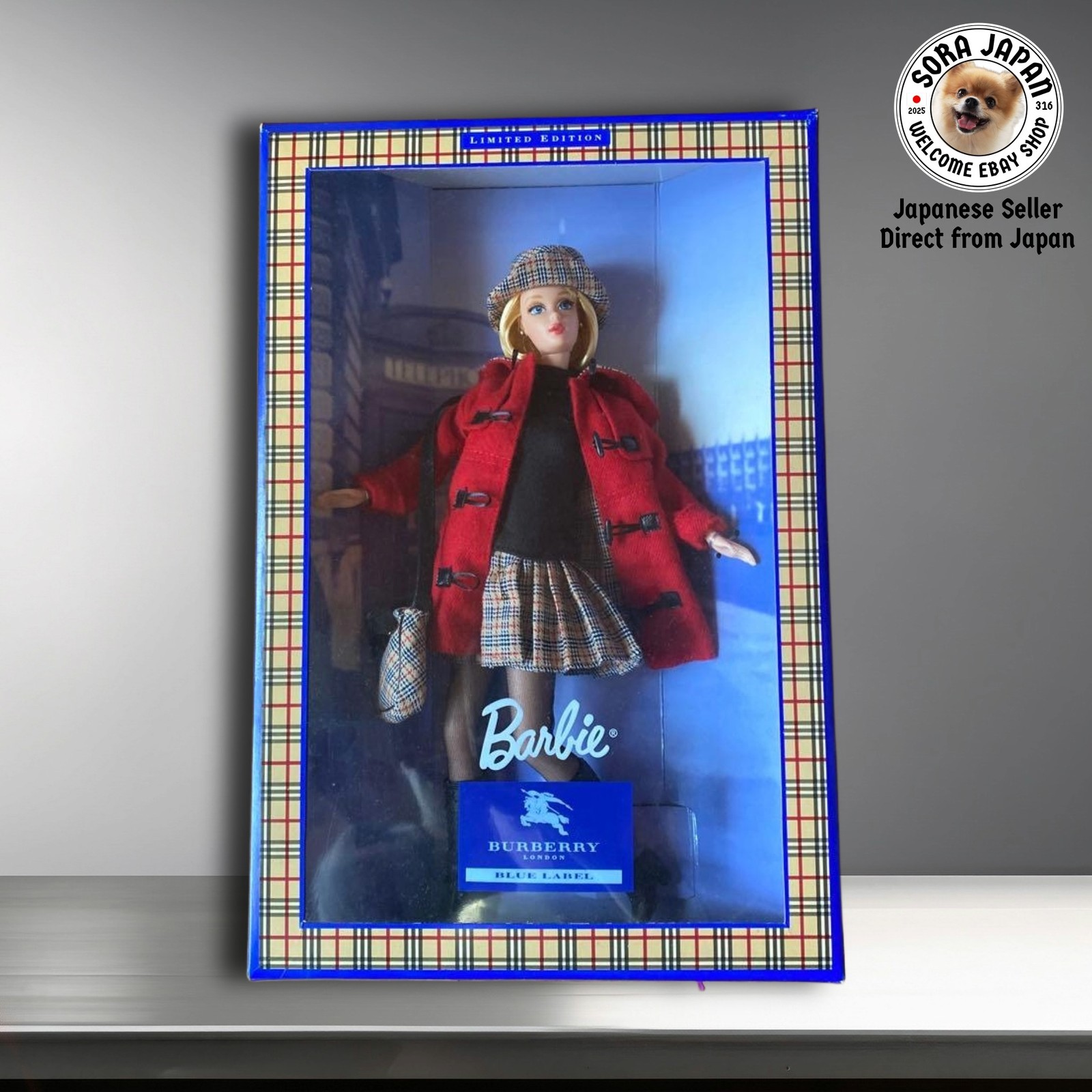Burberry Blue Label Collaboration Barbie Doll Limited Edition Unopened Japan