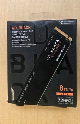 Western Digital WD_BLACK SN850X 8TB Internal SSD PCIe Gen 4 NVMe SSD - Brand NEW