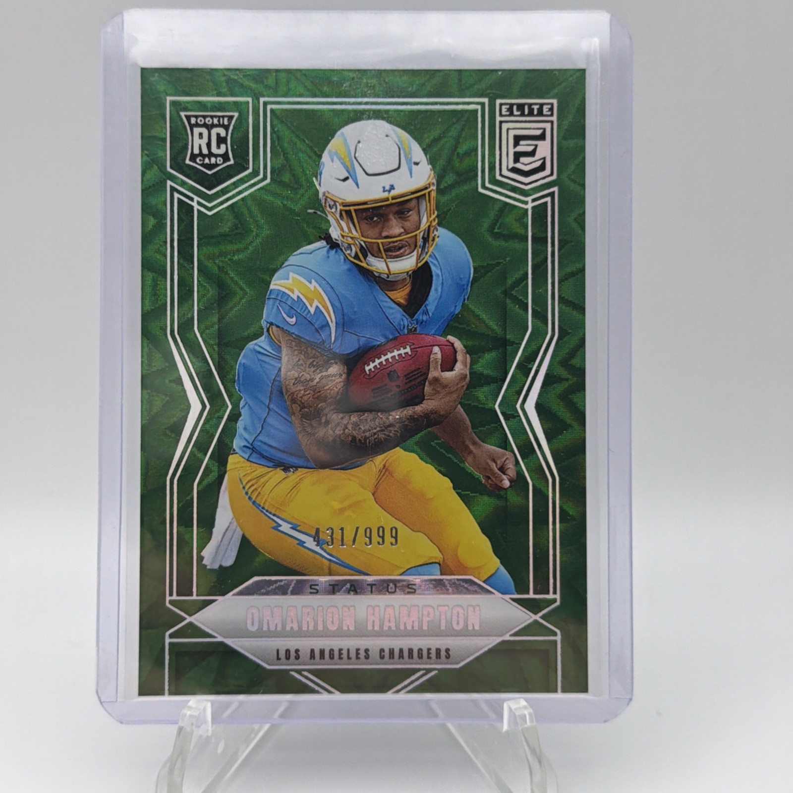 2025 Panini Donruss Elite - Rookies Omarion Hampton #132 Status Explosion /999