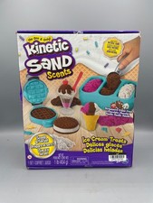 Kinetic Sand Scents, Ice Cream Treats Playset with 3 Colors Scented Play Sand