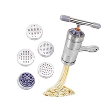 Stainless Steel Noodle Maker,Manual Pasta Machine Stainless Steel Pasta Maker...