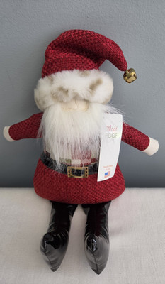 2014 NWT Woof & Poof Musical Ornament '' Santa Claus Coming to Town''  18'' Santa