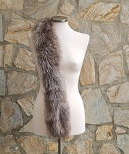 Fox Trim For Hood, Fox Collar,Detachable Hood Trim,Luxury Fur Accessory