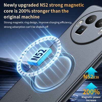 For Realme GT 8 Pro, Luxury Wireless Charge Phone Case PU Leather Hybrid Cover