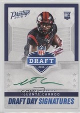 2016 Panini Prestige Draft Day Signatures Green Ink Leonte Carroo #27 Auto 1u6