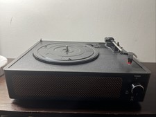 Vintage 3-Speed Bluetooth Portable Suitcase Record Player with Built-in Speakers