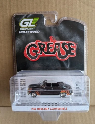 GREENLIGHT 1:64 GREASE 1949 MERCURY CONVERTIBLE GREASE LIGHTNING CAR