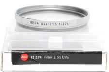 Leica Filter UVa E55 Silver Boxed 13374