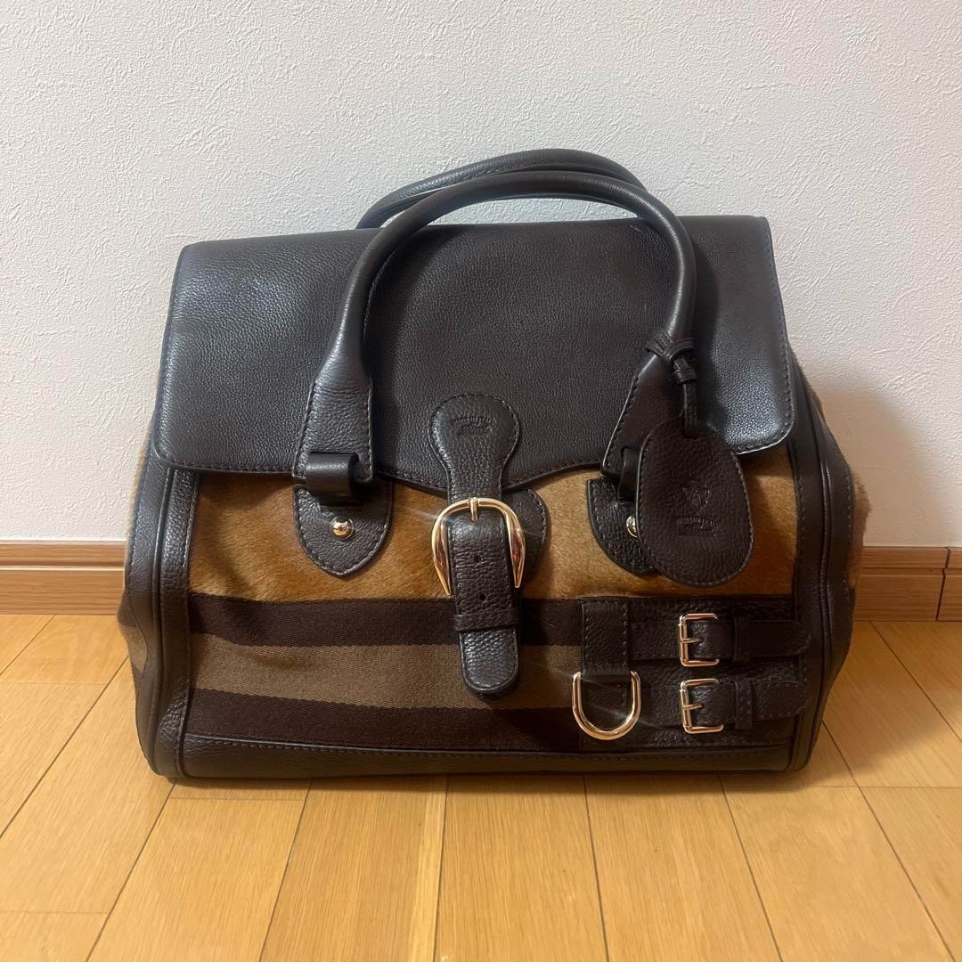 バッグ GUCCI HAIR CALF LEATHER BOSTON HAND BAG Gucci Unisex Haircalf Boston Bag Leather Flap Handle
