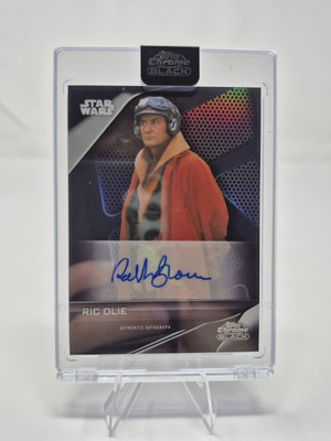 2023 Topps Star Wars Chrome Black - Ralph Brown as Ric Olie - Auto Card - Sealed