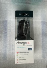 Open Box -Fitbit Charge HR GPS Heart Rate Activity Wristband Tracker Small BLACK