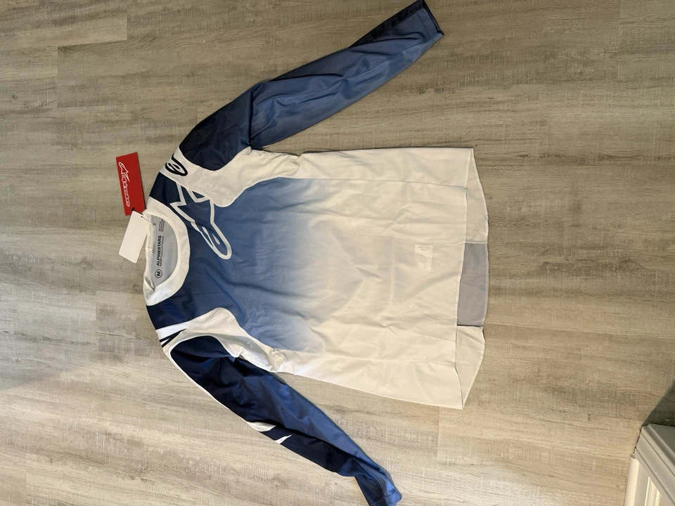 Alpinestars Pant Jersey Set - Men’s White And Blue - Size 34 Pants-Medium Jersey - Image 4 of 4