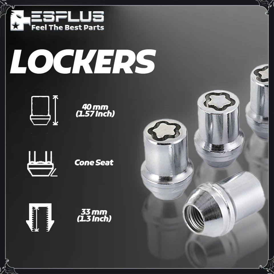 4x Cerradura de rueda cromada Chevrolet OEM M14x1,5 apta para Camaro/Equinox/Impala/Malibu/Nova Foto 3 de 4