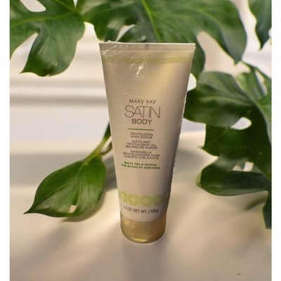 Mary Kay Satin Body Revitalizing Shea Scrub 6.5 oz White Tea & Citrus NEW