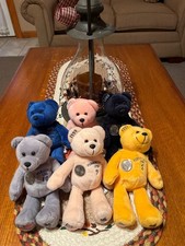 Qty. 6 The Authentic Collectible Quarter Bears 1999