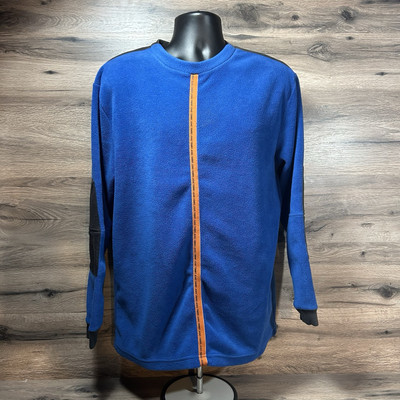 Vintage Tommy Hilfiger Fleece Pullover Sweatshirt Blue Mens Size Large