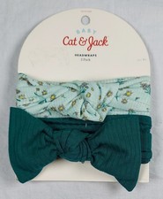 NEW Cat  Jack Baby 2 Pack Head Wraps Multi Colored G1 