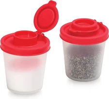 Salt and Pepper Shakers Moisture Proof Set of 2 Medium Salt Shaker to go Camping