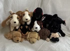 90s Lot/11 Beanie Babies Dogs Vintage Gigi Pugsly Bruno Spunky Fetcher Luke Doby