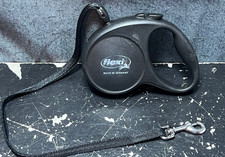 Flexi Fun Classic Cord Retractable Dog Leash for Outdoor Walking Black Germany