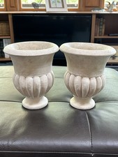 💥X2 Small 8 X 6.5 Inch Crate & Barrel Urn Vase Decor Gorgeous Accent Decoration
