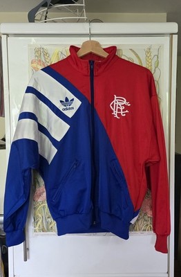 1990s Adidas Rangers Template Anthem Pre Match Track Jacket Small 90s (S) *RAR*