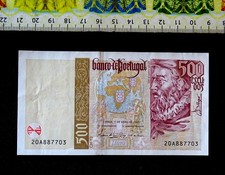 ( USA ) , Portugal  Banknote , ( New UNC ) , 500 escudos , Year : 1997 .