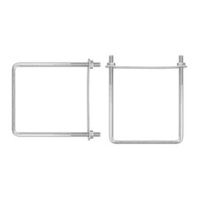 2 Pack M8x110x150mm Square U Bolt Replacement 304 Stainless Steel U Shape Bolts