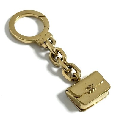 Celine Triomphe Mini Taschenanhänger goldfarben Schlüsselanhänger