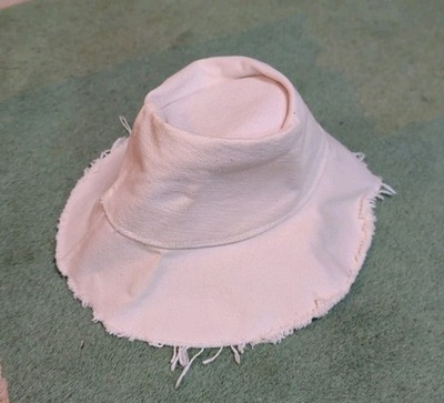 The Original Magic Hat Hatters Sz Small Colorado Natural Beige Canvas Raw Edge