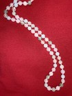 Vintage Multi Color Pastel Quartz Round Bead Long 32” Knotted Necklace — photo 3
