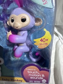 WowWee AUTHENTIC Fingerlings 2 Tone Monkey SYDNEY Purple with Pink New In Box