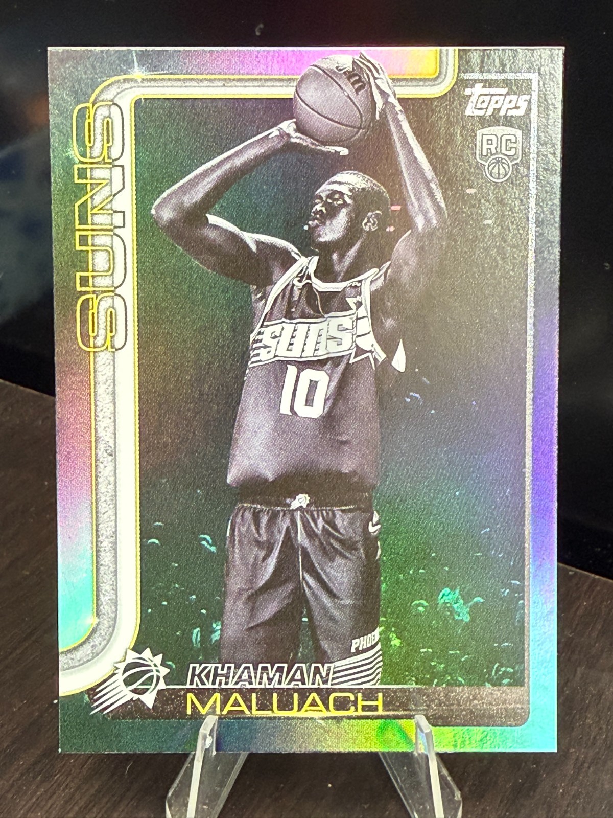 2025-26 Topps KHAMAN MALUACH #210 Black Friday BLACKOUT Black Foil Exclusive