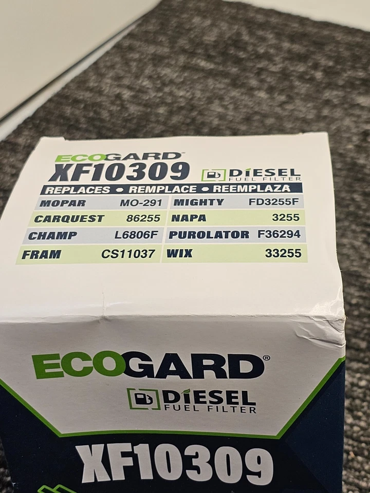 Filtro de combustible cartucho en línea de repuesto Ecogard XF10309 para Ram 2500 3500 Foto 3 de 4