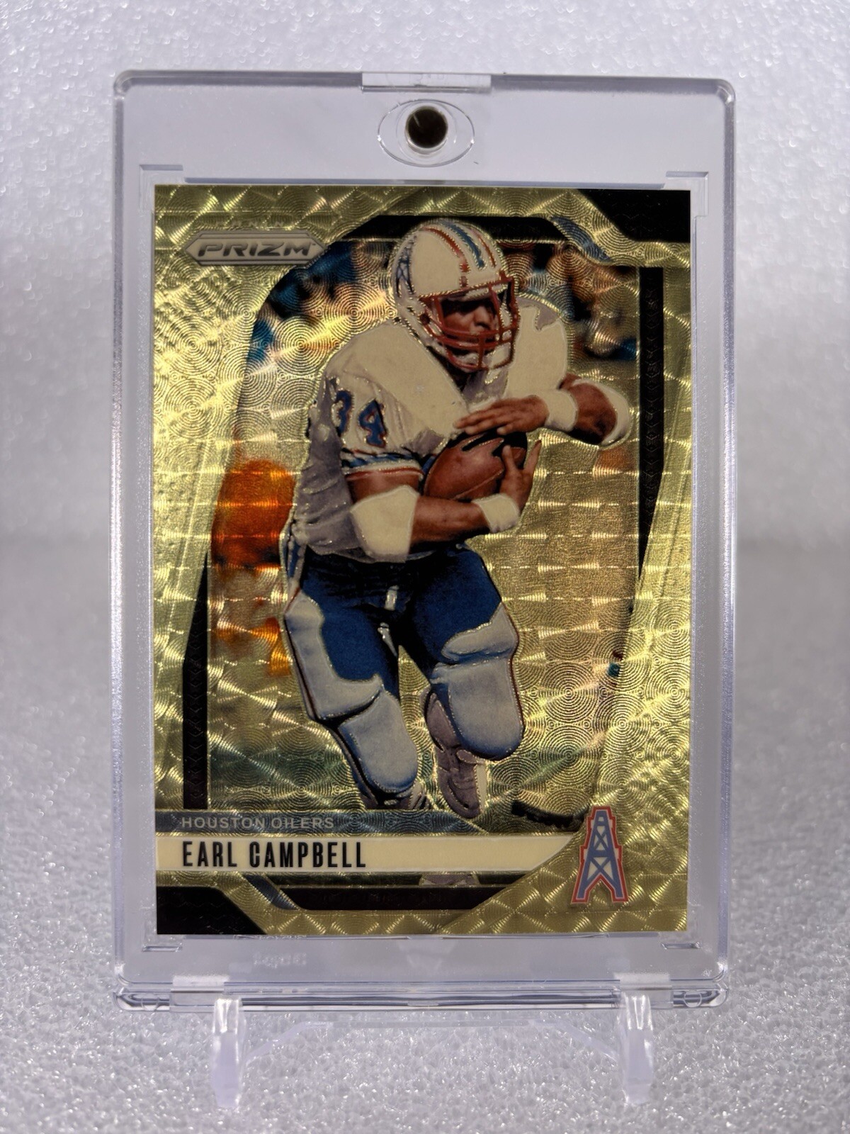 2024 Prizm Earl Campbell Gold Vinyl /5 Houston Oilers Titans