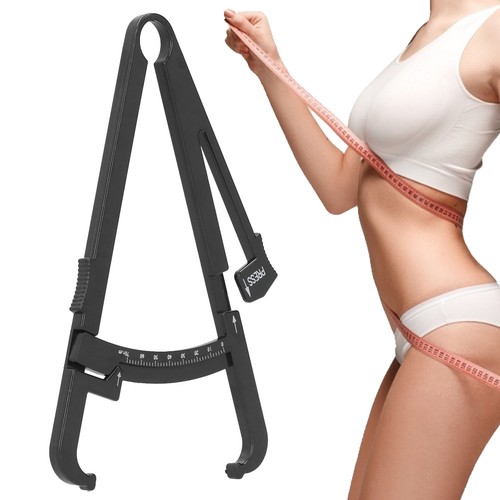 Schwarz Plastik Body Fat Caliper Präzise Messung Für Männer Und Frauen - Bild 6 von 22