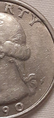 1990 P Washington Quarter RPM Mule Die Clash & RARE DIE BREAK - Picture 8 of 24