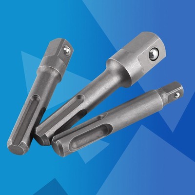 SDS Plus Shank to 1/4'' Hex Socket Adaptor and 1/4''3/8''1/2'' Square Drill Bit