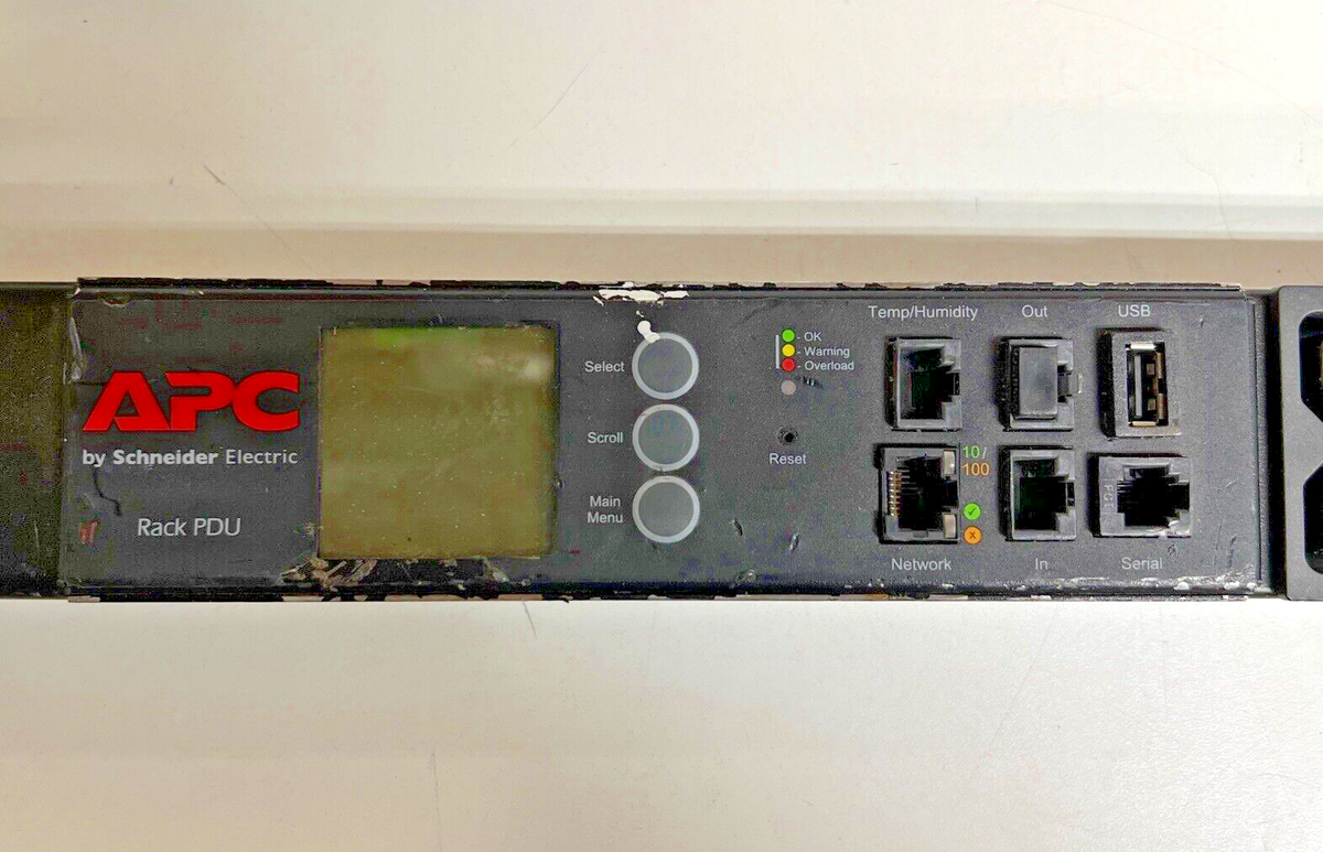 APC AP8858 Metered Rack PDU Power Distribution + Cable | eBay