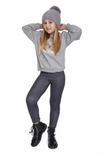 Girl's Comfortable Full Length Leggings Denim Look Jeans Imitation Pants FS6971