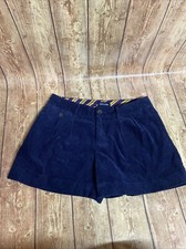Ralph Lauren Girls Sz 16 Corduroy Shorts Navy Blue