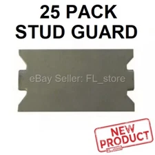 25 PACK Stud Nail Safety Plates Galvanized Steel Wiring Pipe Guard Protector NEW