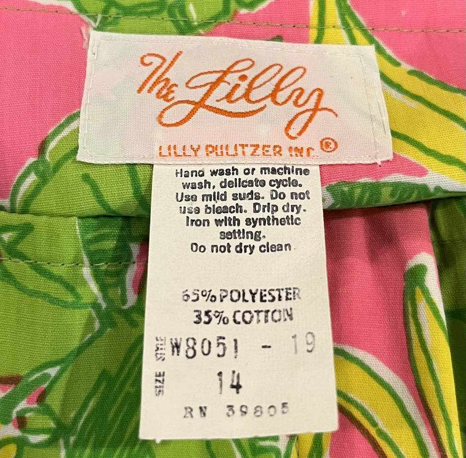 Bermudas Lilly Pulitzer vintage mediados de los 60